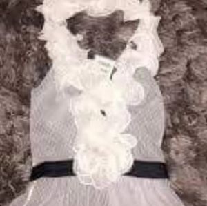 Womens sleeveless halter top and ruffle tiered spaghetti strap tank top